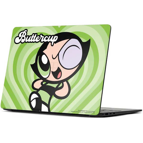 Cartoon Network Powerpuff Girls Buttercup Green Hearts Surface Laptop 7 13.8in Skin
