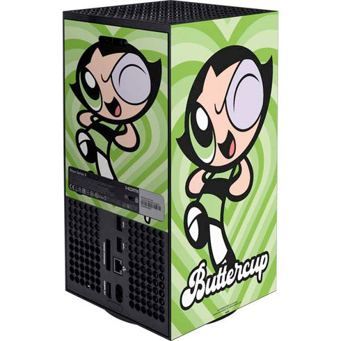 Cartoon Network Powerpuff Girls Buttercup Green Hearts Xbox Series X Bundle Skin