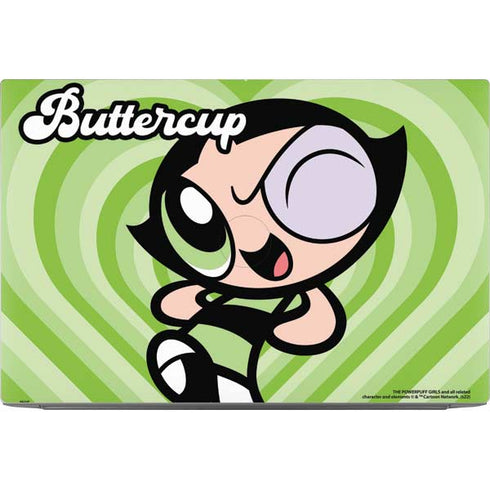 Cartoon Network Powerpuff Girls Buttercup Green Hearts Dell XPS Skin