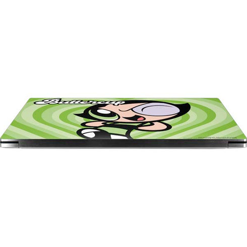 Cartoon Network Powerpuff Girls Buttercup Green Hearts Dell XPS Skin