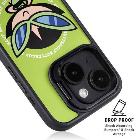 Cartoon Network Powerpuff Girls Buttercup iPhone 14 Plus Kickstand Case