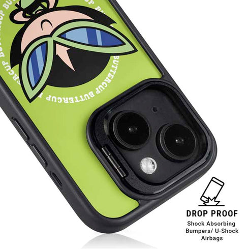 Cartoon Network Powerpuff Girls Buttercup iPhone 15 Kickstand Case