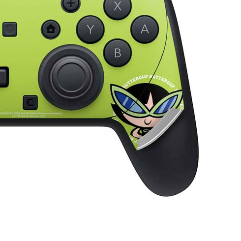 Cartoon Network Powerpuff Girls Buttercup Nintendo Switch 2 (2025) Pro Controller Skin