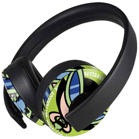 Cartoon Network Powerpuff Girls Buttercup PlayStation 4 Gold Wireless Headset Skin
