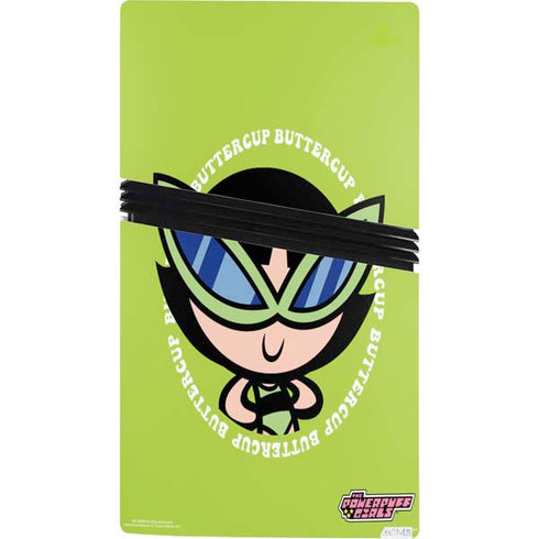 Cartoon Network Powerpuff Girls Buttercup PS5 Pro Console Skin