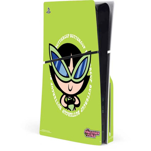 Cartoon Network Powerpuff Girls Buttercup PlayStation PS5 Skins
