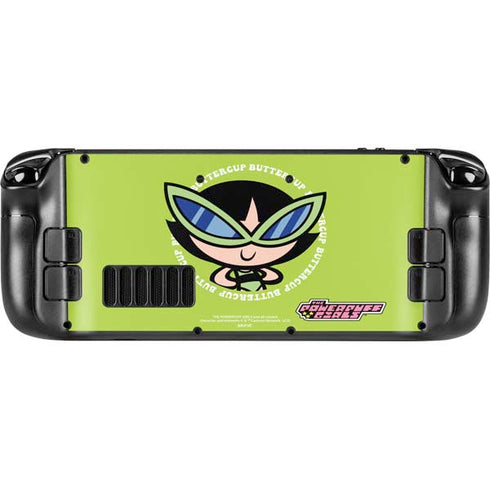 Cartoon Network Powerpuff Girls Buttercup Steam Deck Handheld Gaming Computer Skin