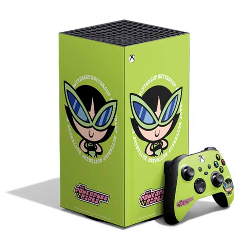 Cartoon Network Powerpuff Girls Buttercup XBox Series X Digital Edition Bundle Skin