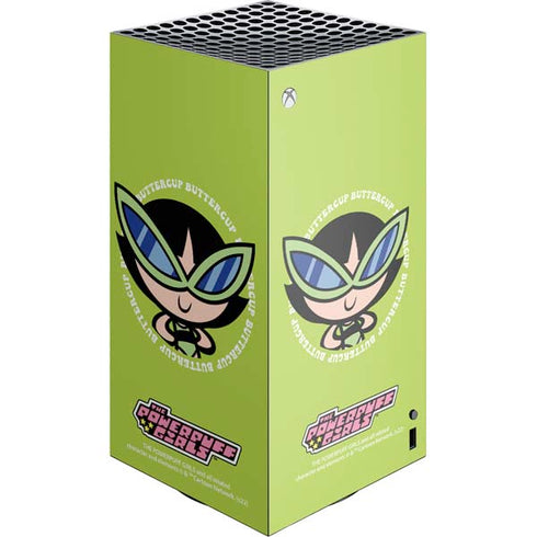 Cartoon Network Powerpuff Girls Buttercup XBox Series X Digital Edition Console Skin
