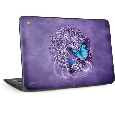 Butterfly Celtic Knot by Brigid Ashwood HP Chromebook Skin