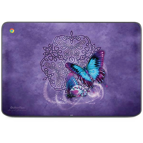 Butterfly Celtic Knot by Brigid Ashwood HP Chromebook Skin