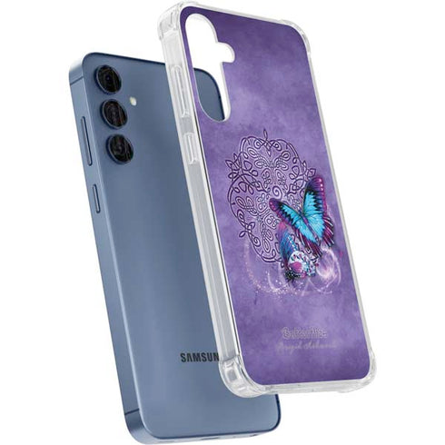 Butterfly Celtic Knot by Brigid Ashwood Galaxy A55 5G Clear Case