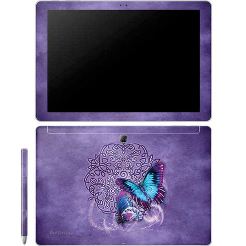 Butterfly Celtic Knot by Brigid Ashwood Galaxy Book 12in Skin