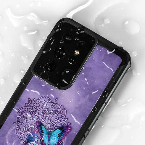 Butterfly Celtic Knot by Brigid Ashwood Galaxy S24 Ultra Waterproof Case