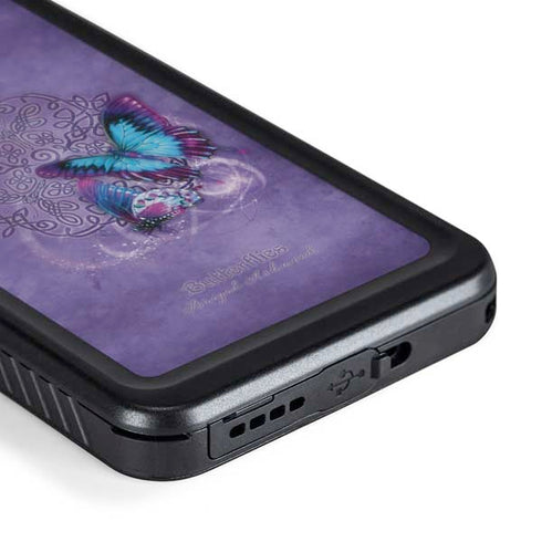 Butterfly Celtic Knot by Brigid Ashwood Galaxy S24 Waterproof Case