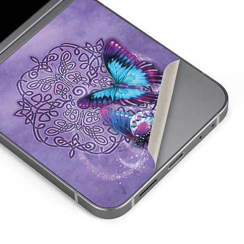 Butterfly Celtic Knot by Brigid Ashwood Galaxy Z Flip6 Skin