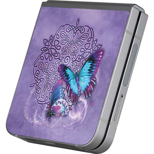 Butterfly Celtic Knot by Brigid Ashwood Galaxy Z Flip6 Skin