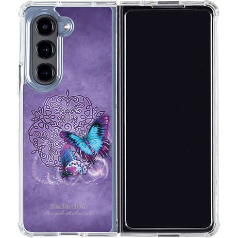Butterfly Celtic Knot by Brigid Ashwood Galaxy Z Fold5 5G Clear Case