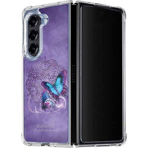 Butterfly Celtic Knot by Brigid Ashwood Galaxy Z Fold5 5G Clear Case