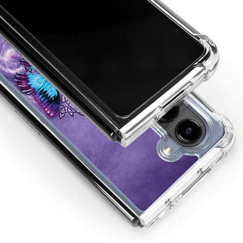 Butterfly Celtic Knot by Brigid Ashwood Galaxy Z Fold5 5G Clear Case