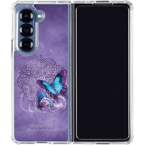Butterfly Celtic Knot by Brigid Ashwood Galaxy Z Fold6 Clear Case