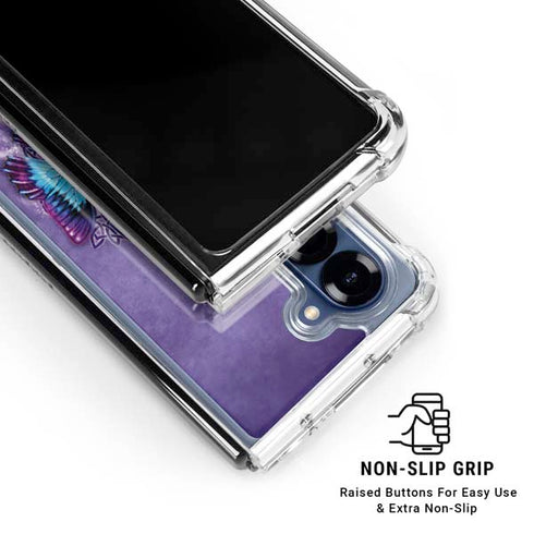 Butterfly Celtic Knot by Brigid Ashwood Galaxy Z Fold6 Clear Case