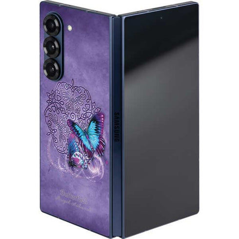 Butterfly Celtic Knot by Brigid Ashwood Galaxy Z Fold6 Skin