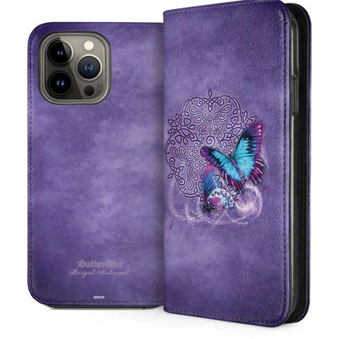 Brigid Ashwood Butterfly Celtic Knot iPhone 14 Pro Max Folio Case