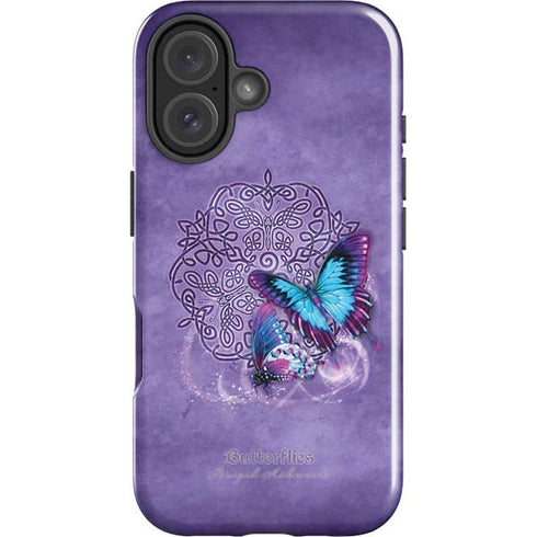 Butterfly Celtic Knot by Brigid Ashwood iPhone 16 Plus Impact Case