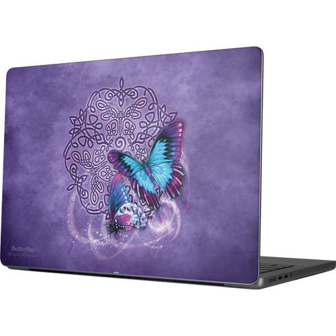 Butterfly Celtic Knot by Brigid Ashwood Apple MacBook Pro 14-inch Skin