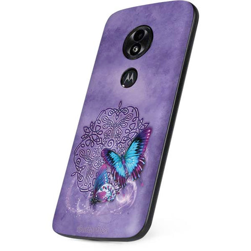 Butterfly Celtic Knot by Brigid Ashwood Moto E5 Play Skin