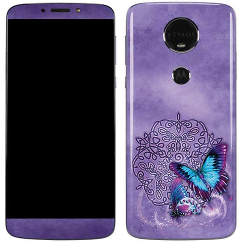 Butterfly Celtic Knot by Brigid Ashwood Moto E5 Plus Skin