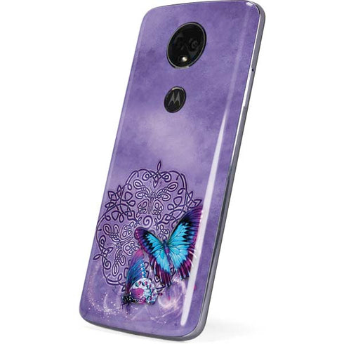 Butterfly Celtic Knot by Brigid Ashwood Moto E5 Plus Skin