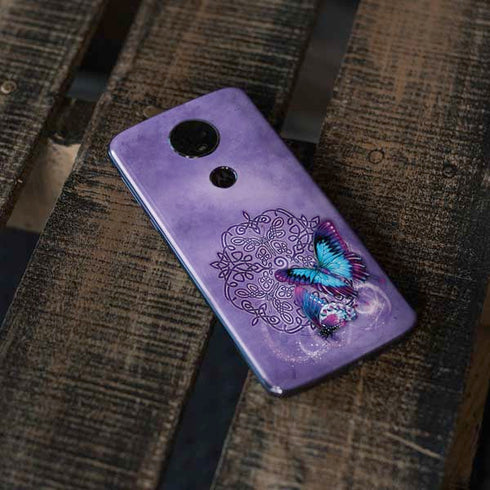 Butterfly Celtic Knot by Brigid Ashwood Moto E5 Plus Skin