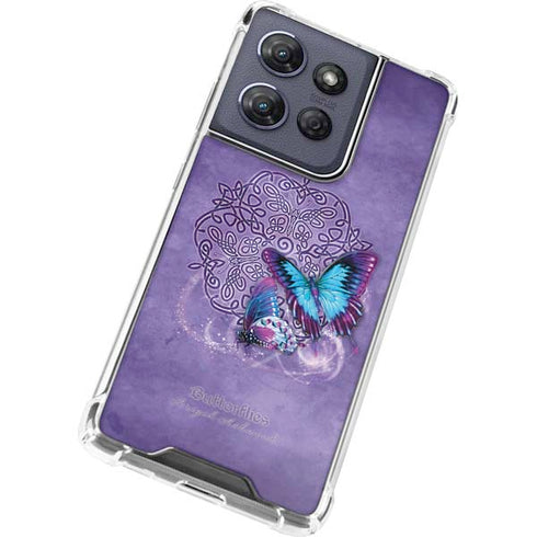 Butterfly Celtic Knot by Brigid Ashwood Moto G 5G (2025) Clear Case