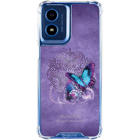 Butterfly Celtic Knot by Brigid Ashwood Moto G 5G (2024) Clear Case
