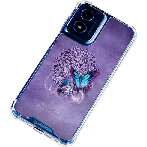Butterfly Celtic Knot by Brigid Ashwood Moto G Play 4G (2024) Clear Case