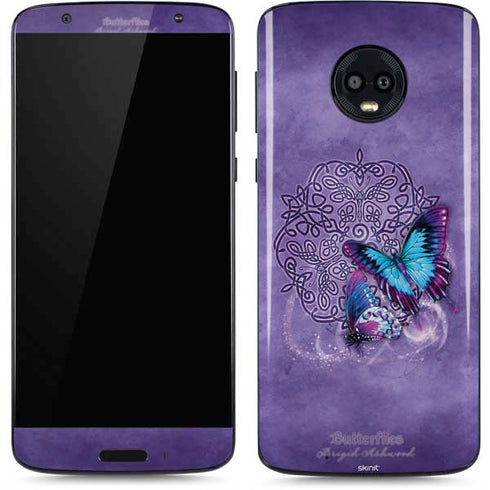 Butterfly Celtic Knot by Brigid Ashwood Moto G6 Skin