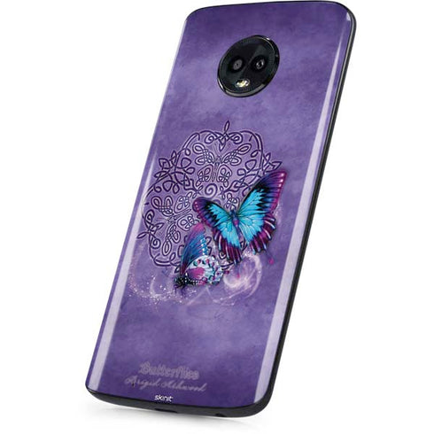 Butterfly Celtic Knot by Brigid Ashwood Moto G6 Skin