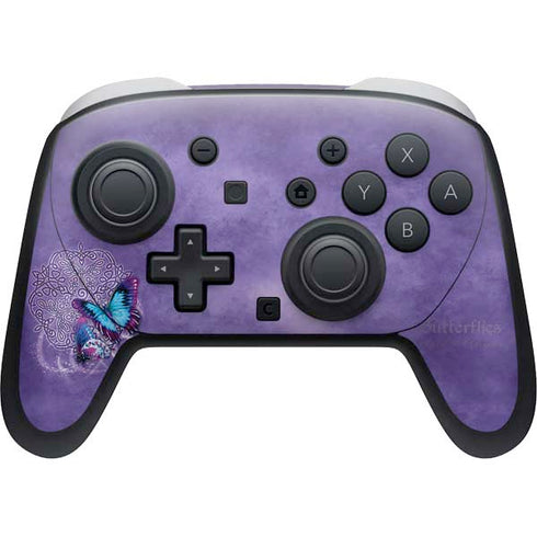 Butterfly Celtic Knot by Brigid Ashwood Nintendo Switch 2 (2025) Pro Controller Skin