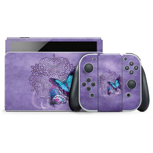 Butterfly Celtic Knot by Brigid Ashwood Nintendo Skins