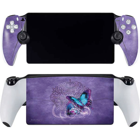 Butterfly Celtic Knot by Brigid Ashwood PlayStation Portal Remote Player Skin