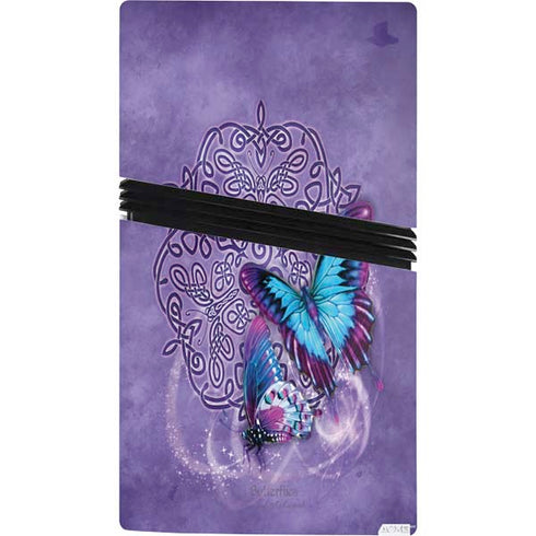 Butterfly Celtic Knot by Brigid Ashwood PS5 Pro Console Skin
