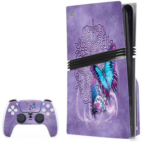 Butterfly Celtic Knot by Brigid Ashwood PlayStation PS5 Skins