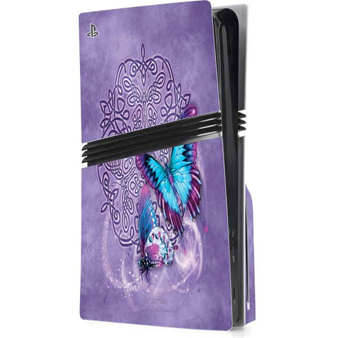 Butterfly Celtic Knot by Brigid Ashwood PS5 Pro Disk Console Skin