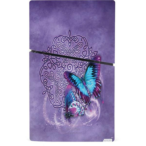 Butterfly Celtic Knot by Brigid Ashwood PS5 Slim Digital Edition Console Skin