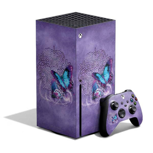 Butterfly Celtic Knot by Brigid Ashwood Xbox Series X Skins