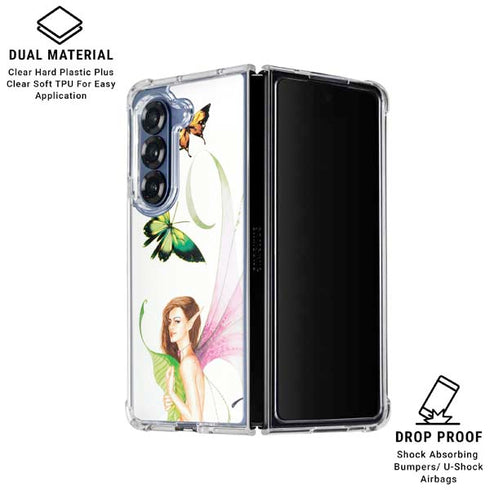 Butterfly Fairy by LA Williams Galaxy Z Fold6 Clear Case