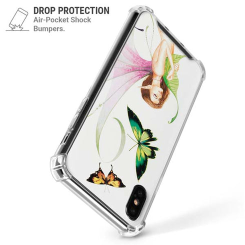 Butterfly Fairy by LA Williams iPhone X/XS Clear Case