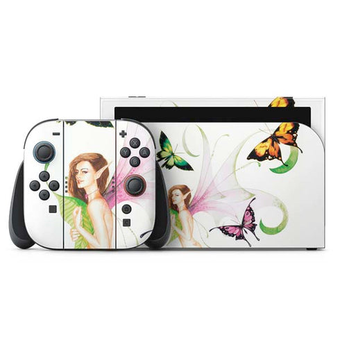 Butterfly Fairy by LA Williams Nintendo Switch 2 (2025) with Joy-Con Skin